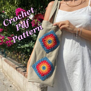Simple Granny Square Crochet Pattern: Beginner Tutorial (PDF Pattern)