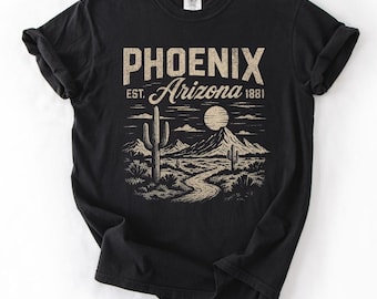 Phoenix Arizona Distressed Shirt, Comfort Colors T-Shirt, Desert Shirt, Arizona Souvenir Shirt, Phoenix Travel Shirt, Phoenix Az Gift