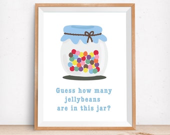 Guess How Many Jellybeans Are in This Jar Printable Raffle - Etsy