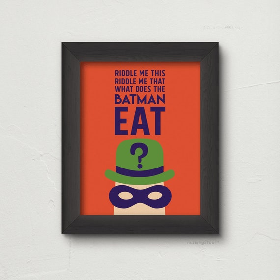 Riddle Me This Batman Birthday Party Printable Batman Party Etsy