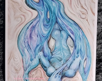 Recognition 5x7 fine art print A. S. Koi falling angel