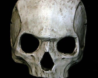 Giant Hominid skull mask or pauldron for cosplay larp Halloween ritual theatre