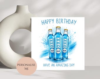 Personalised WKD Birthday Card | Funny Alcohol Theme | Any Age Name
