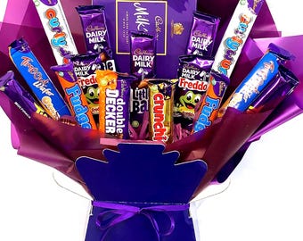 Personalised Cadbury’s chocolate bouquet- chocolate gift hamper for any occasion