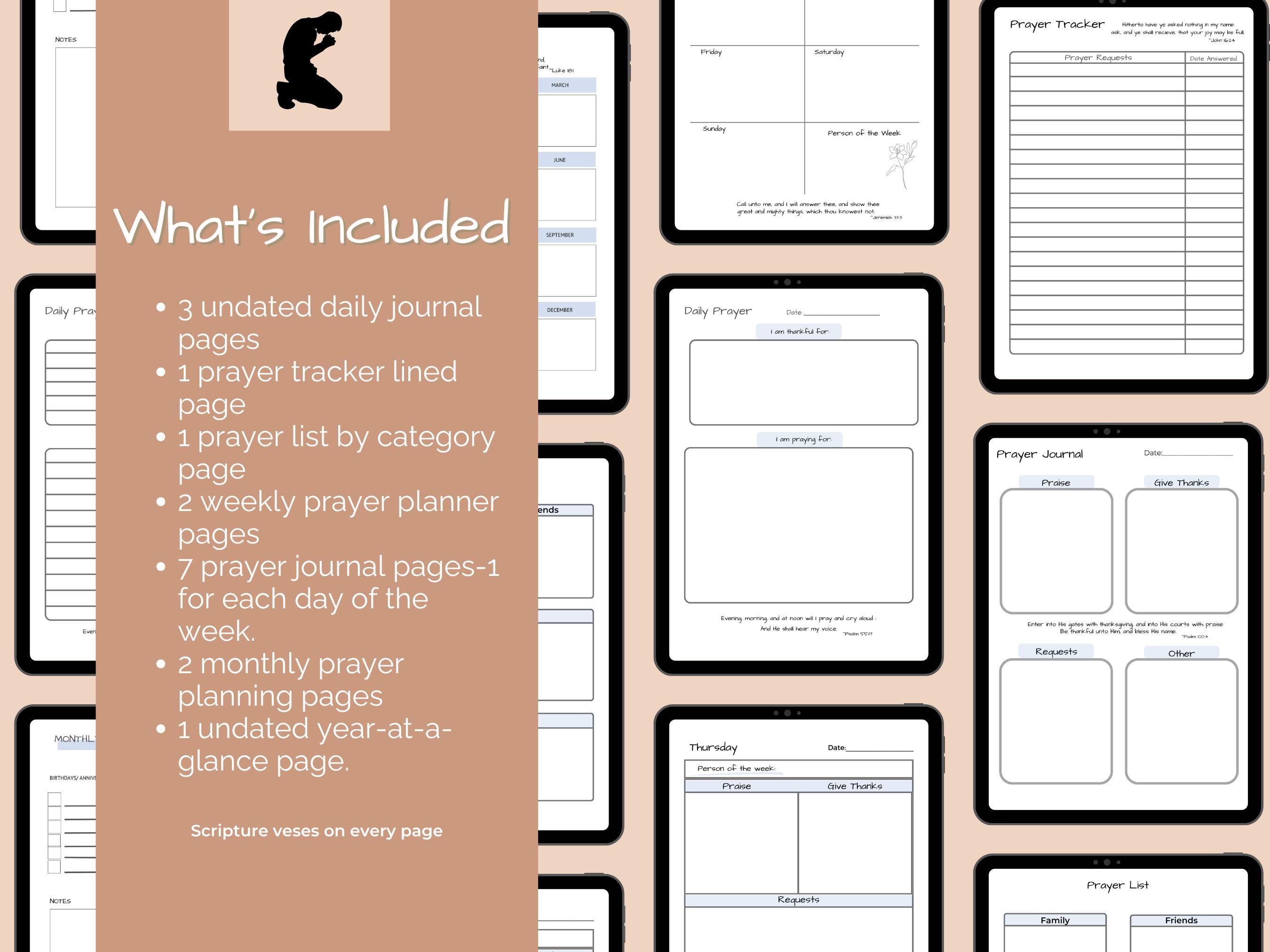 Prayer Journal | Printable Prayer Journal | Prayer Planner | Daily ...