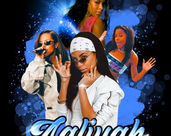 Aaliyah Grafik: Digital Art PNG Datei