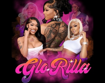 GloRilla Pink Design (PNG Datei)
