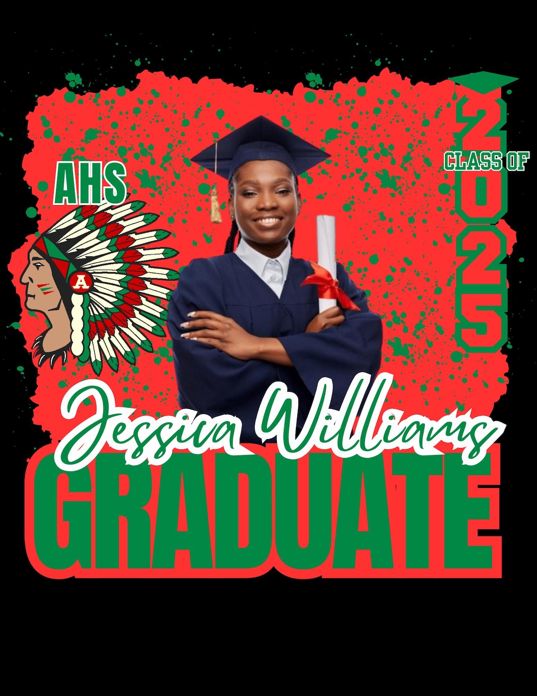 AHS Graduate Template - Etsy
