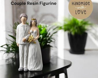 Abstract Family Resin Figurines | Modern Minimalist Sculpture