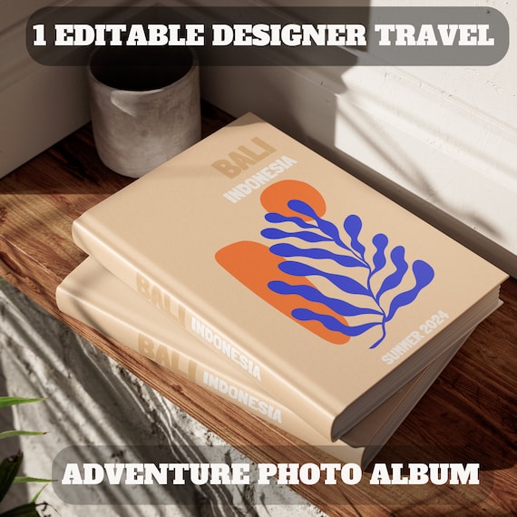 Bali Digital Book + Stylish Cover Set & Bonus Photo Album Template