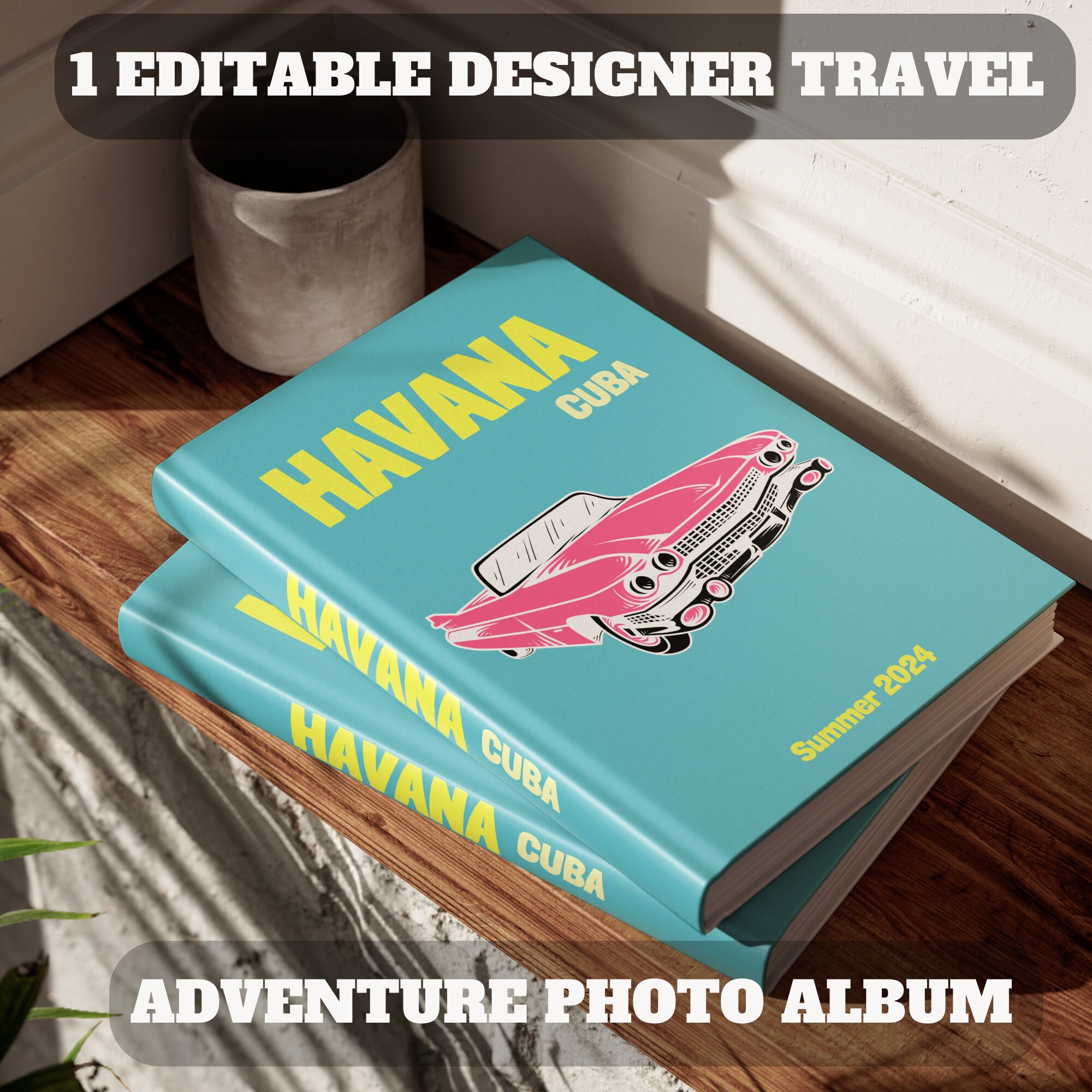 Havana Luxe Digital Travel Photo Album Book Collection - Elegant