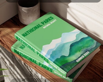 Entdecken Sie die Nationalparks der USA – Digitales Buch mit Karte und anpassbarer Fotoalbum-Vorlage – jetzt herunterladen