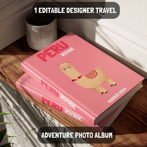 Peru Travel Photo Album Digital Book with Exclusive Covers & Photo Album Template - Instant Download