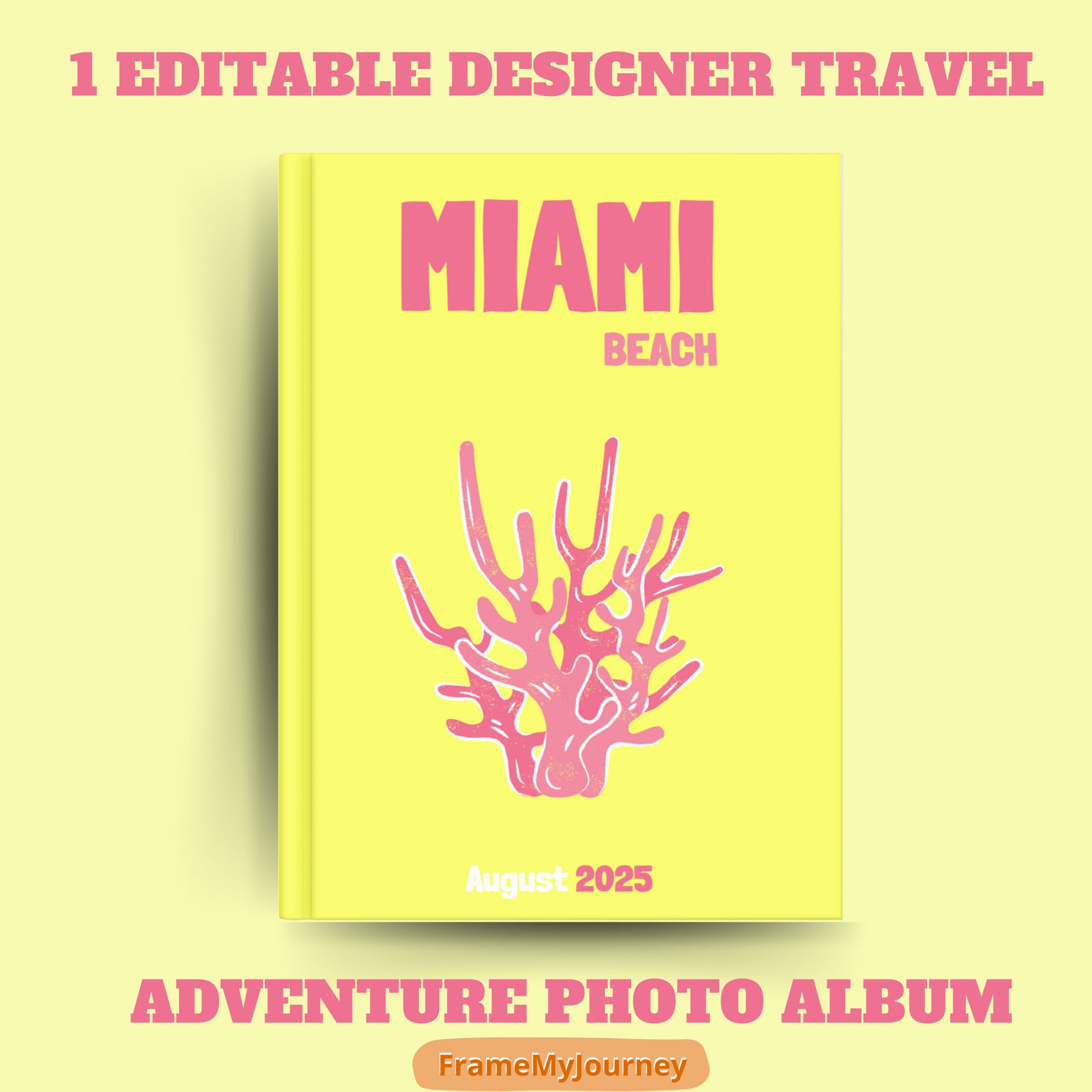 Sun-kissed Memories - Miami Beach Travel Photo Album & Printable E