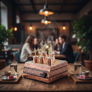 Electric Sand Coffee Maker: Arabic Turkish Coffee Machine with 3 Pots image 2