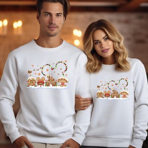 Retro Disney Gingerbread Castle Sweatshirt, Christmas Castle Sweatshirt, Disney Christmas Sweatshirt, Disney Christmas Family Sweatshirt