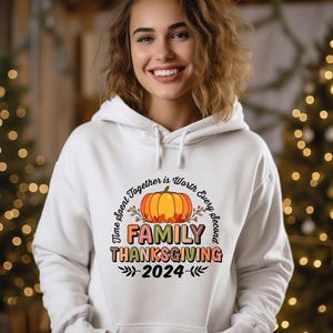 Thanksgiving Family Hoodie, Family Thanksgiving 2024, Family Dinner Hoodie, Family Thanksgiving Cruise, Thanksgiving Crew Hoodie