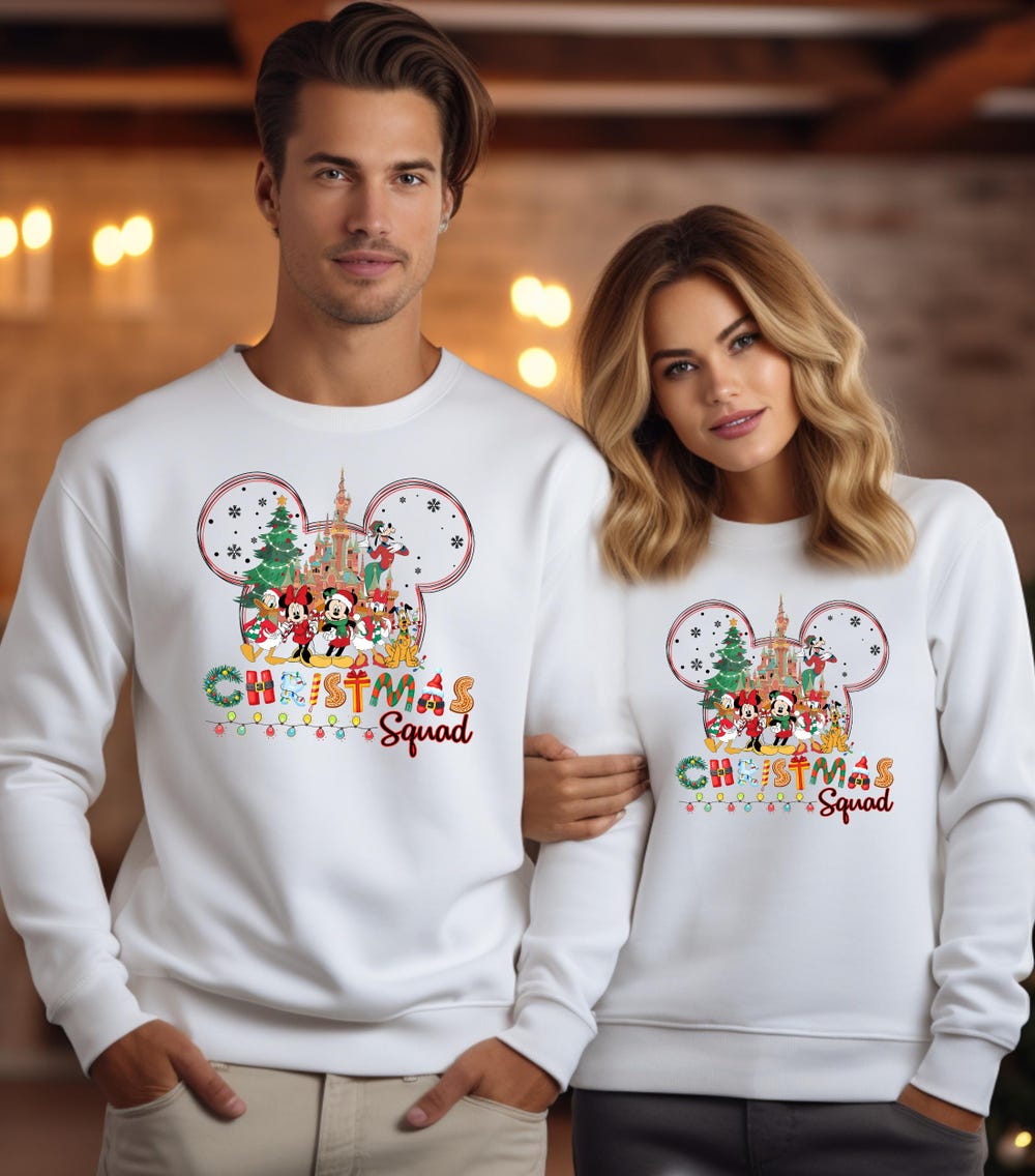 Mickey Minnie Christmas Squad Sweatshirt, Disney Christmas Squad Sweatshirt, Christmas Sweatshirt, Christmas Crew Sweatshirt, Christmas Gift