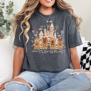 Vintage Disney Gingerbread Christmas Shirt, Mickey Minnie Christmas Shirts, Mickey's Very Merry Christmas Shirt, Christmas Party Shirt