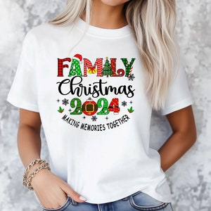 Family Christmas 2024 Comfort Colors, Funny Family Christmas Tshirt, Family Matching Shirts, Christmas Gifts, Xmas Family Tee