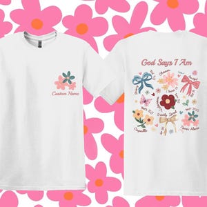 Custom Coquette Christian Shirt, GOD Says I Am Coquette Shirt, Christian Kids Gifts, Bible Verse Shirt, Religious Shirt, Gift For Her