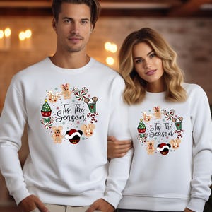 Tis The Season Christmas Sweatshirt, Christmas Mickey Sweatshirt, Magic Kingdom Christmas Sweatshirt, Mickey and Friends Christmas Crewneck