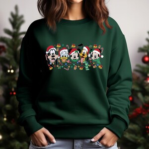 Vintage Mickey And Friend Christmas Sweatshirt, Disney Ears Christmas Sweatshirt, Disney Christmas Sweatshirt, Disney Family Christmas Shirt