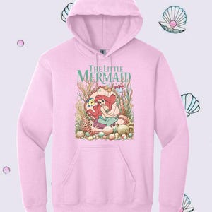 The Little Mermaid Hoodie, Disney Hoodie, Women&#39;s Little Mermaid Ariel Shirt, Mermaid Shirt, Disney Ariel Tee, Disney Summer , Magic Kingdom