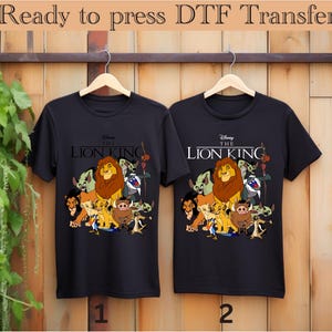 The Lion King Disney Squad  DTF Print Transfer, Simba And Friends Matching Ready to Press, Disney Animal Kingdom Shirt,Lion King Dtf Press,