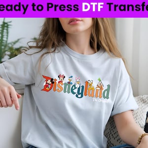 Disneyland 2025 DTF Transfers, Disney Trip 2025 Ready to Press, Print on Demand Disneyland Shirts Design DTF Print Transfer2025,Disneyland