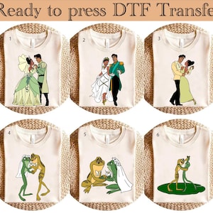 Princess and the Frog DTF  Clipart, Princess and the Frog DTF, Tiana Clipart,Princess dtf, Tiana  Bundle, Tiana,Ready to Press, DTF Transfer