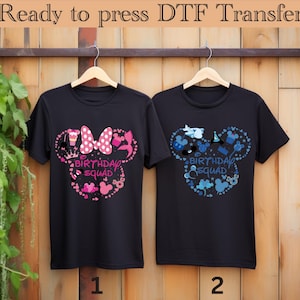 Disney Birthday DTF Transfer, Disney Birthday Squad dtf, Disney Birthday Girl Shirt, Disney Birthday Boy Shirt, Disney Birthday Party Shirt