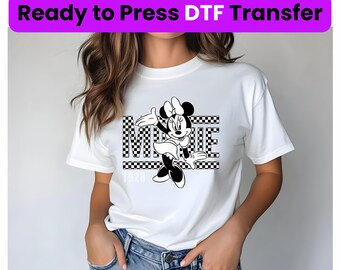 Vintage Minnie Maus DTF Transfer, Disney Minnie est 1928 DTF Transfer, Disney bereit zu drücken, Disneyland Dtf, Vintage Disney, Disney World Dtf