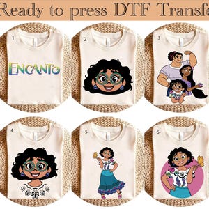 Encanto DTF Transfer, Encanto dtf , Encanto Clipart, Vibrant Images for Encanto Cake toppers, birthday DTF, and more!, Ready to Press