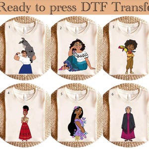 Encanto DTF Transfer, Encanto DTF, Encanto Clipart dtf, Vibrant Images for Encanto Cake toppers, birthday shirts, and more!, Ready to Press