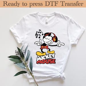 Retro Mickey Mouse DTF Transfer, Disney World Vintage Mickey Ready to Press, Classic Mickey DTF Transfers, Mickey Mouse Characters