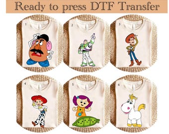 Vintage Disney Toy Story Land To Infinity and Beyond 1995 DTF transfer , Toy Story Characters dtf , Disneyland Trip Shirt, Toy Story dtf