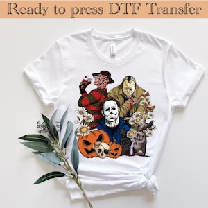 Movie Killers DTF, Halloween Character DTF Sublimation, Horror Movies Png, Scary Halloween Movies Shirt, Ready to Press,DTF Transfer