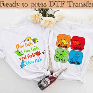 Dr.Seuss DTF Transfer, Dr.Seuss Freunde, Dr.Seuss Charaktere DTF Transfer, Disney Shirt, Dr.Seuss Familie Shirt, Dr.Seuss dtf
