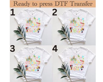 Disney Mickey Birthday  DTF Transfer, Birthday Boy DTF,Birthday girl,Disney Mickey Mouse DTF, Birthday Boy Mickey Shirt,Birthday Party Tee