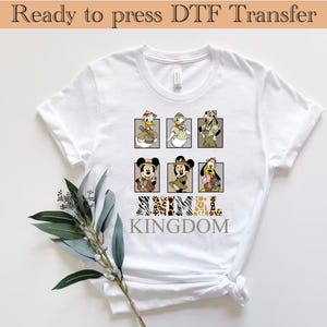 Mickey Safari DTF Transfer,Disney Animal Kingdom DTF Transfer,Disneyworld DTF Print, Disneyland Heat Press dtf, Disney Transfer