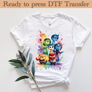 Custom Character Inside Out 2 DTF, Inside Out Characters DTF, Inside Out Faces Transfer, Cartoon Emotions FriendsInside Out 2 DTF Transfer