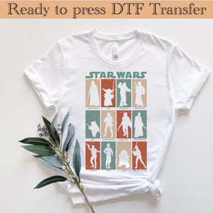 star wars dtf, Vintage Disney Star Wars DTF, Ready to Press, Disney Family, Heat DTF, DTF Transfer,Star Wars Darth Vader Storm Trooper Shirt