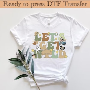 Disney Safari dtf Ready to Press,Mickey Safari Animal Kingdom DTF Transfer Print on Demand, Disneyland Shirts 2025, Disney Prints