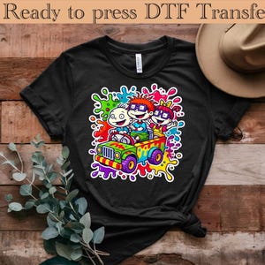 Rugrats Cartoon Mega DTF Transfer, 90s Cartoon Network DTF , Cartoon Characters Mega DTF, Cricut Printable Clipart Silhouette,Ready to Press