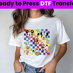 Disneyland Pride Nite DTF Transfer,Mickey And Friends Lgbt Ready to Press,Disney Mickey and Friends dtf,Disneyland Pride Trip print transfer