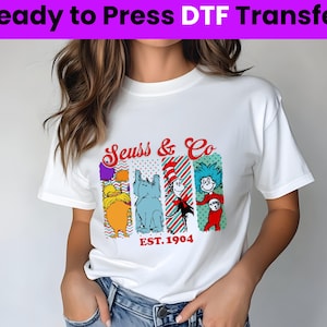 Dr.Seuss DTF Print Transfer,Dr.Seuss Freunde,Dr.Seuss Charaktere DTF,Dr.Seuss Familie Shirt,Dr.Seuss Shirt Desıgn,Dr.Seuss Familie Shirt,Dr.Seuss Shirt