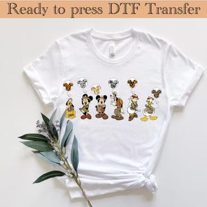 Disney Mickey and Friends Safari DTF Transfer, Disney Animal Kingdom Ready to Press, Disney Safari Trip DTF, Mickey And Friends Wild Shirt