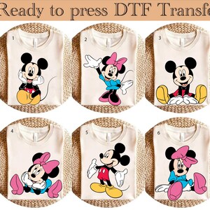 Disney Mickey and Friends DTF, Disney Mickey Characters DTF, Mickey Mouse DTF Transfer, Disney Shirt, Mickey and Friends Characters Shirt