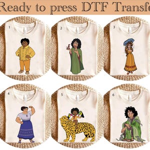 Encanto DTF Transfer, Encanto dtf , Encanto Clipart, Vibrant Images for Encanto Cake toppers, birthday DTF  , and more!,  Ready to Press